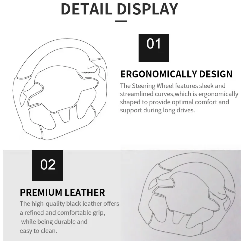 Руль для автомобилей G20, G30, G01, X4, G02, G80, G22, G31, G32, G11, G12, G05, G06, CS, M Sports — высококачественный руль из натуральной кожи
Руль для автомобилей G20, G30, G01, X4, G02, G80, G22, G31, G32, G11, G12, G05, G06, CS, M Sports — высококачественный руль из натуральной кожи