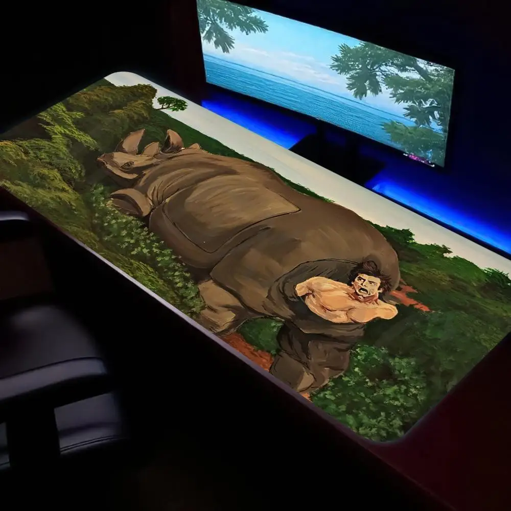 HYBXAXC Funny Rhino Oil Painting Large Mouse Pad Non Slip Rubber Desk Mat Waterproof Gaming Keyboard Pad for Office Home
HYBXAXC Funny Rhino Oil Painting Large Mouse Pad Non Slip Rubber Desk Mat Waterproof Gaming Keyboard Pad for Office Home