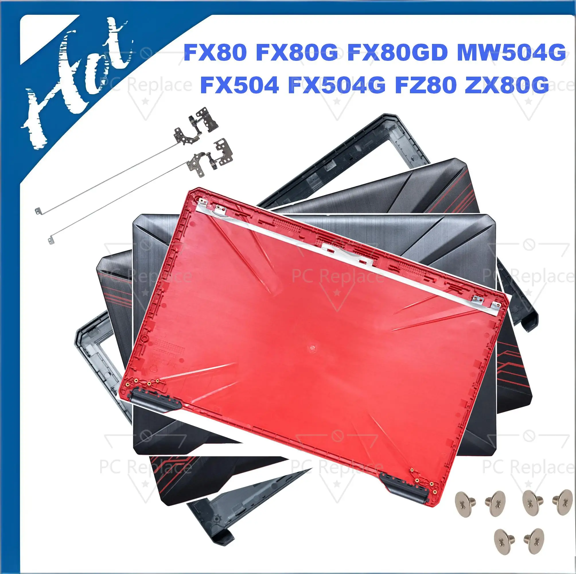 Housing Case For FX80 FX80G FX80GD FX504 FX504G FX504GD FX504GE LCD Back Cover Front Bezel Hinges Palmrest bottom Case Plastic
Housing Case For FX80 FX80G FX80GD FX504 FX504G FX504GD FX504GE LCD Back Cover Front Bezel Hinges Palmrest bottom Case Plastic