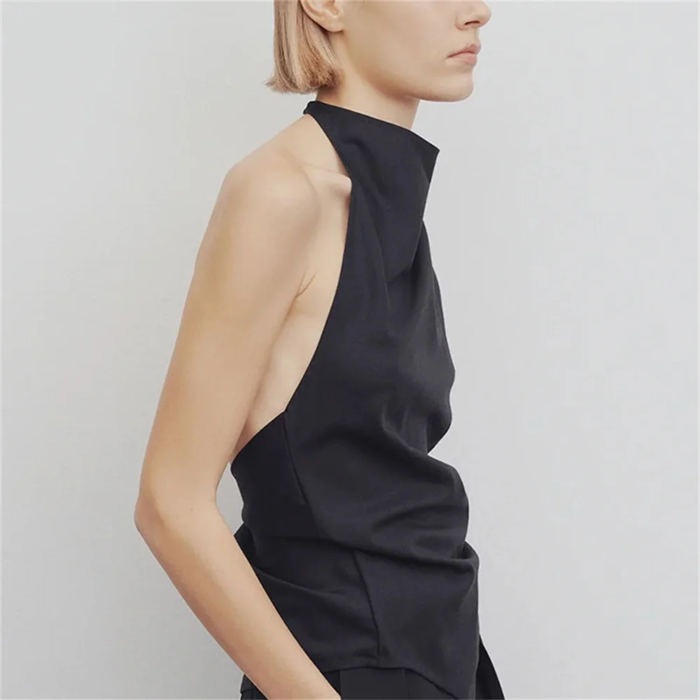 Ladies Tank Top Camisole for Women's Niche Design Female Halter Neck Backless Sleeveless Vest
Ladies Tank Top Camisole for Women's Niche Design Female Halter Neck Backless Sleeveless Vest