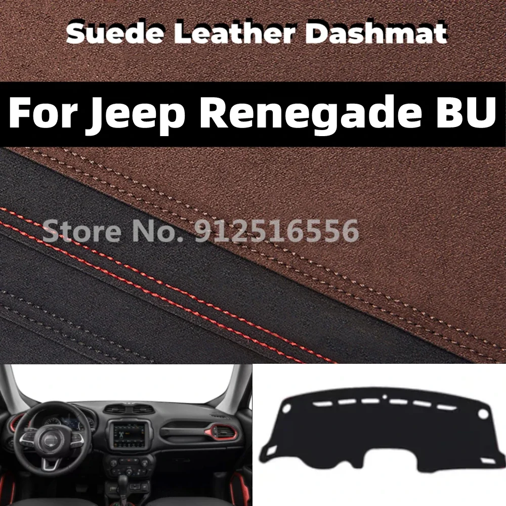 Для Jeep Renegade BU 2014 ~ 2022 2015 2018 2021 автомобильный замшевый кожаный коврик для приборной панели, коврик для приборной панели, нескользящий солнцезащитный козырек, аксессуары
Для Jeep Renegade BU 2014 ~ 2022 2015 2018 2021 автомобильный замшевый кожаный коврик для приборной панели, коврик для приборной панели, нескользящий солнцезащитный козырек, аксессуары