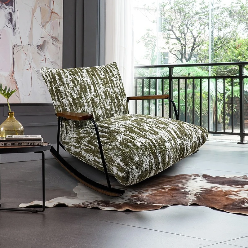 Rocking chair Internet celebrity living room balcony single Home lazy designer recliner
Rocking chair Internet celebrity living room balcony single Home lazy designer recliner