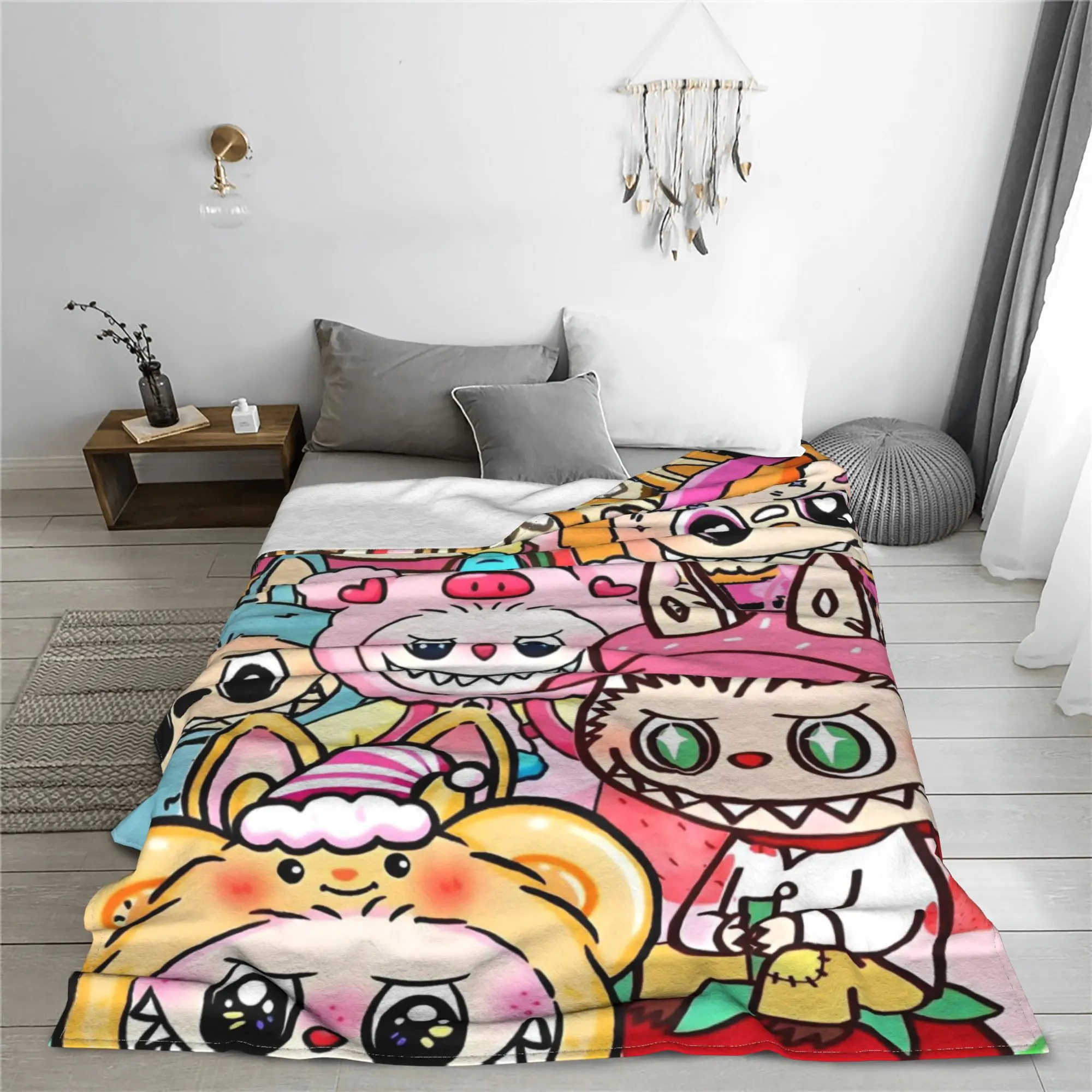 Cartoon Cute Labubu Blankets Fleece Print Breathable Warm Throw Blankets for Sofa Bedroom Bedspread
Cartoon Cute Labubu Blankets Fleece Print Breathable Warm Throw Blankets for Sofa Bedroom Bedspread