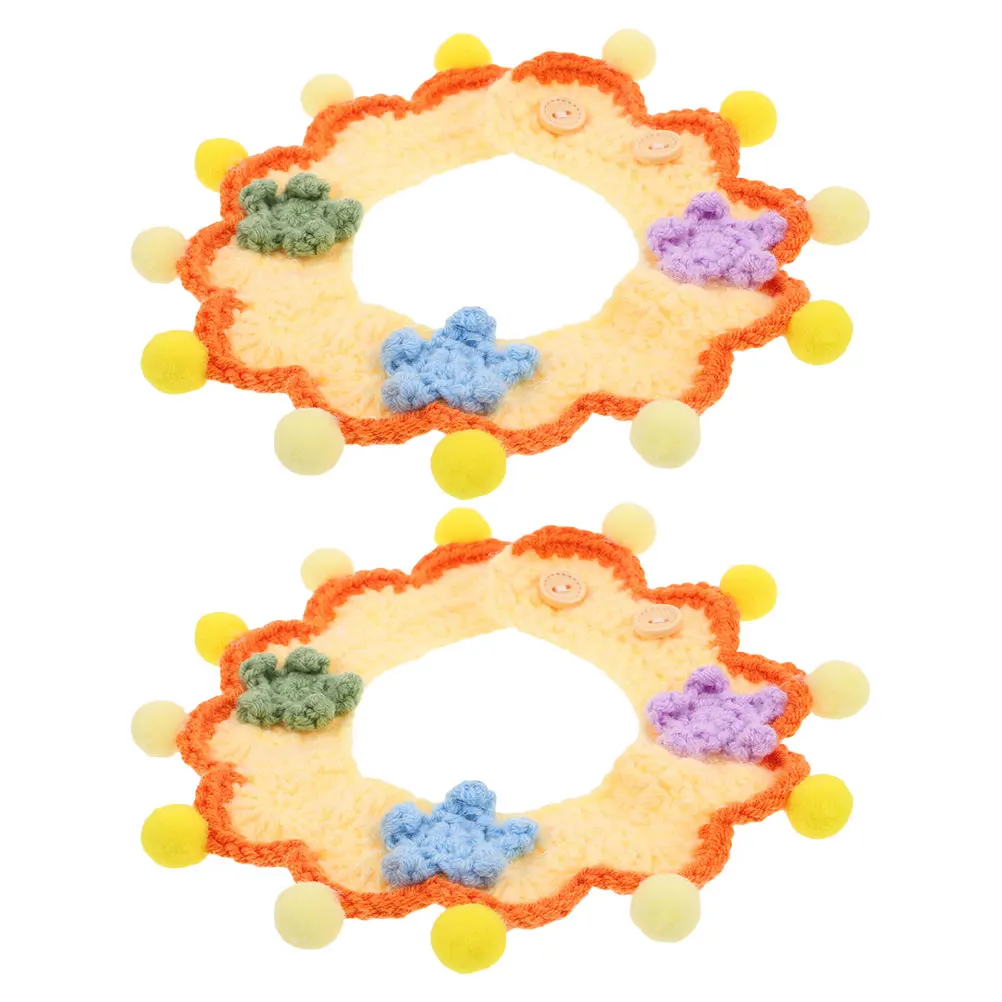 2pcs Pet Collars for Small Dogs Cats Adjustable Crochet Yarn Necklaces Comfortable Material Dog Cat Accessories
2pcs Pet Collars for Small Dogs Cats Adjustable Crochet Yarn Necklaces Comfortable Material Dog Cat Accessories