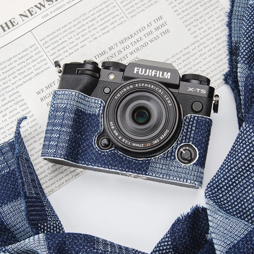 Denim XT5 Protective Case Xhalf Half Case Bag Handmade X-T5 Camera Bag for Fuji Xhalf X-T5 X100VI XT5 Case X100VI Camera Bag Box
Denim XT5 Protective Case Xhalf Half Case Bag Handmade X-T5 Camera Bag for Fuji Xhalf X-T5 X100VI XT5 Case X100VI Camera Bag Box