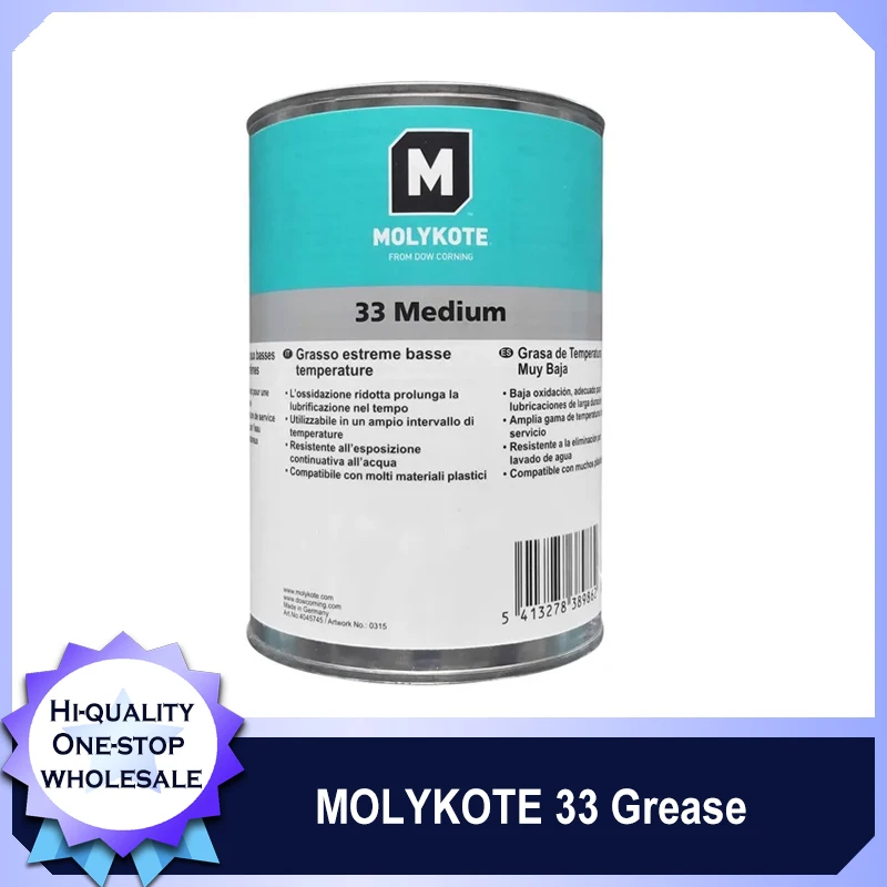 Смазочная смазка MOLYKOTE 33 для подшипников среднего размера, устойчивая к низким температурам, холодильное оборудование, оригинальный продукт
Смазочная смазка MOLYKOTE 33 для подшипников среднего размера, устойчивая к низким температурам, холодильное оборудование, оригинальный продукт