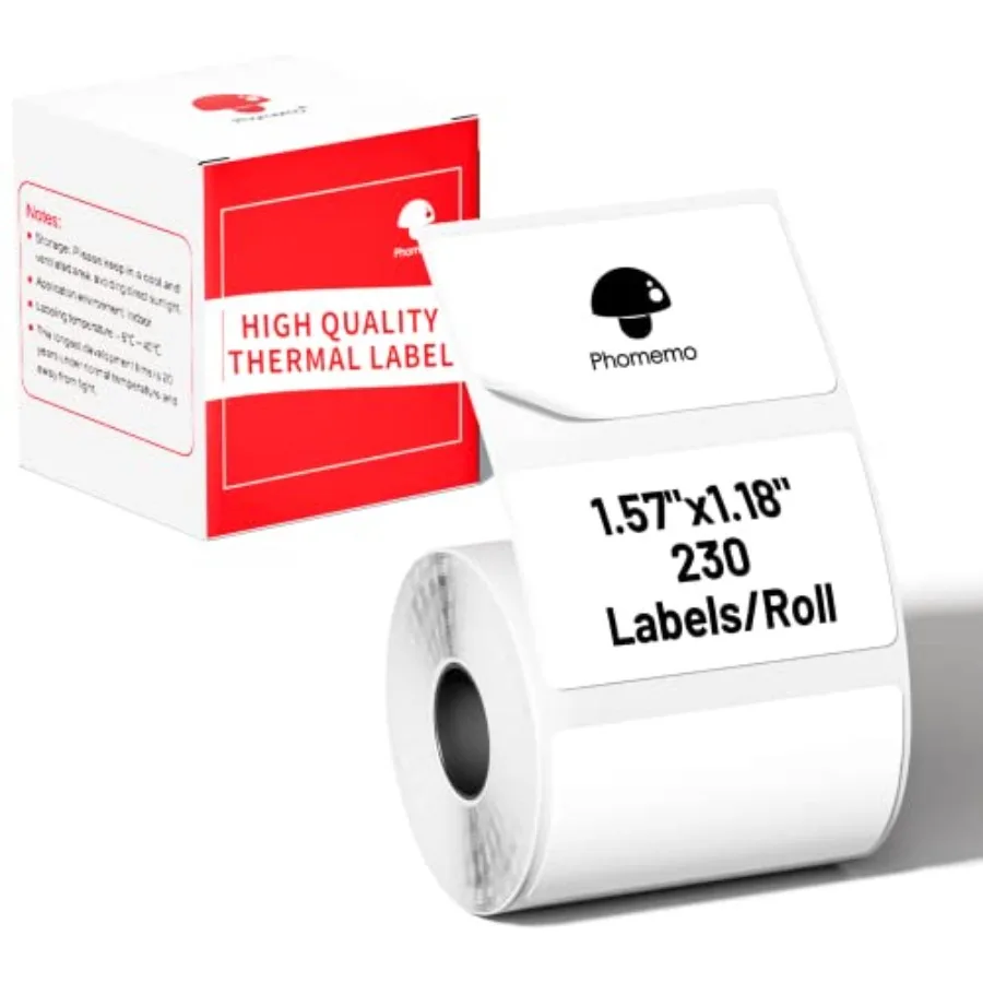 Thermal Labels-for M110/M100/M220/M221/M108, 1.18" 4030mm,Name Labels for /School, 230 Labels/Roll, for Barcode/Address/Mailing
Thermal Labels-for M110/M100/M220/M221/M108, 1.18" 4030mm,Name Labels for /School, 230 Labels/Roll, for Barcode/Address/Mailing