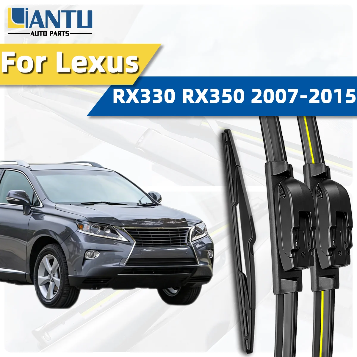 3PCS Front And Rear Wiper Kit Fit For Lexus RX330 RX350 2007-2015 Windshield Wiper Silent Wiper Car Accessories 2014 2013 2012
3PCS Front And Rear Wiper Kit Fit For Lexus RX330 RX350 2007-2015 Windshield Wiper Silent Wiper Car Accessories 2014 2013 2012