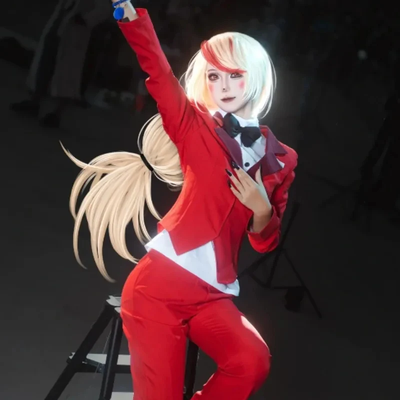 Euro 7 Cos Alastor Vaggie Charlie Vox Niffty Cosplay Costume Hazbin Hotel Halloween Full Set Red Coat Uniform for Women Men 【【【2
Euro 7 Cos Alastor Vaggie Charlie Vox Niffty Cosplay Costume Hazbin Hotel Halloween Full Set Red Coat Uniform for Women Men 【【【2