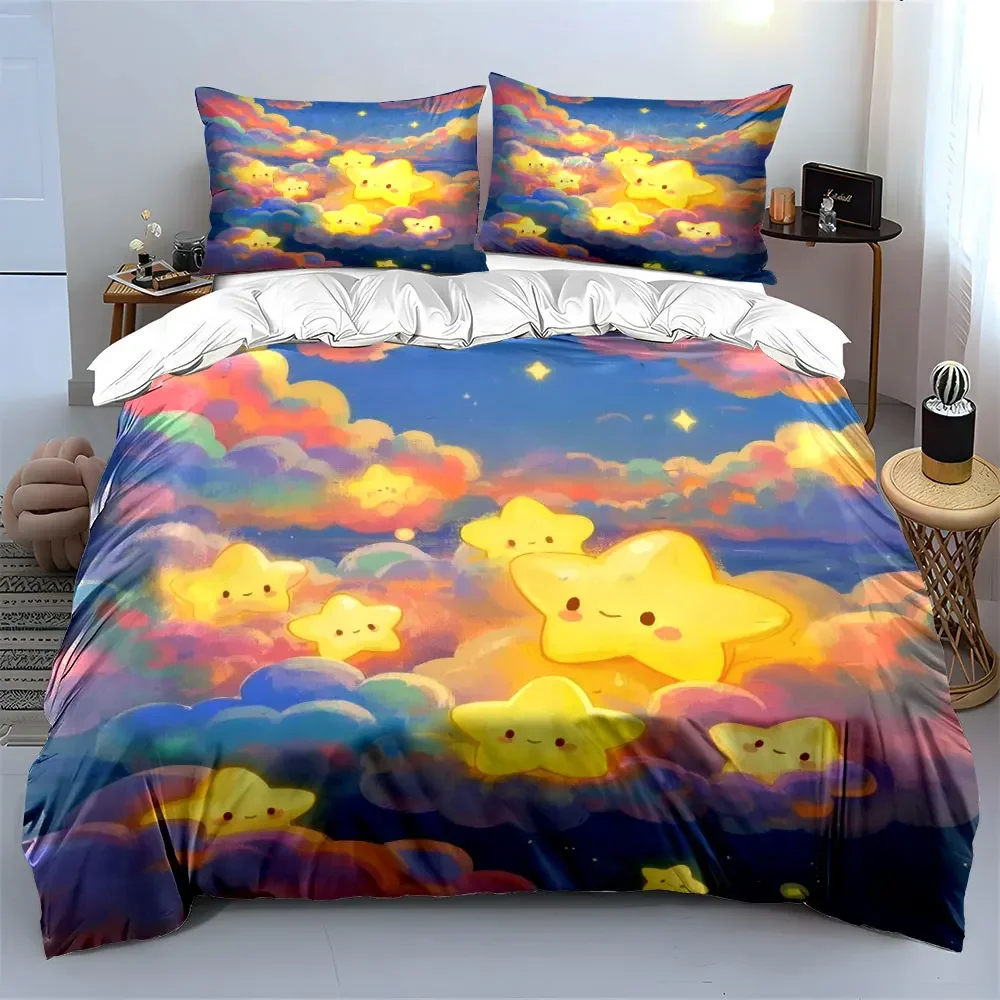 "Starry Night Home Decor Set" Soft Comfortable Duvet Cover Bedding Set Included 1*Duvet Cover & 2*Pillowcases, gift
"Starry Night Home Decor Set" Soft Comfortable Duvet Cover Bedding Set Included 1*Duvet Cover & 2*Pillowcases, gift