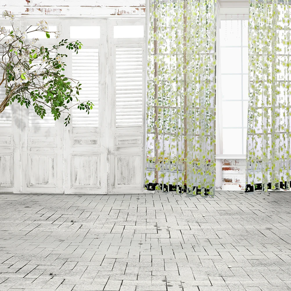 Gauze Curtains Light Colored Flower Leaf Design Bedroom Living Room Office Window Drapes Sliding Glass Door Net
Gauze Curtains Light Colored Flower Leaf Design Bedroom Living Room Office Window Drapes Sliding Glass Door Net
