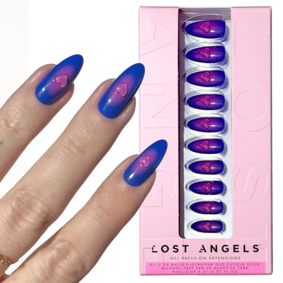 3D Press On Nails with Heart Charm Design in Blue and Pink for Elegant Gel Art Perfect for Special Occasions Daily Wear or Them
3D Press On Nails with Heart Charm Design in Blue and Pink for Elegant Gel Art Perfect for Special Occasions Daily Wear or Them