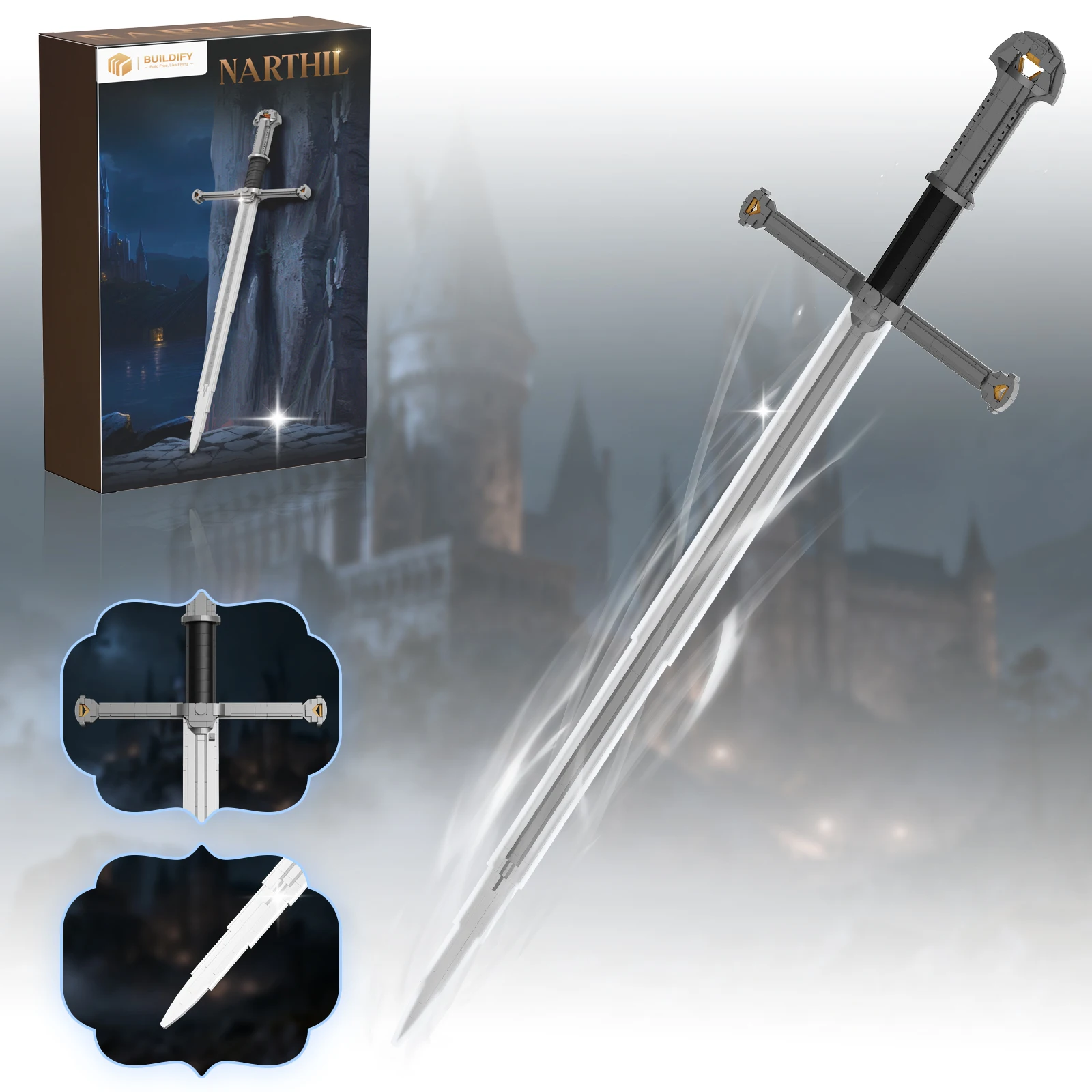 Medieval Sword Building Blocks, Anime RPG Game Style DIY Assembly Sword Model, Display Collection Roleplay Toy, Gift for Adults
Medieval Sword Building Blocks, Anime RPG Game Style DIY Assembly Sword Model, Display Collection Roleplay Toy, Gift for Adults