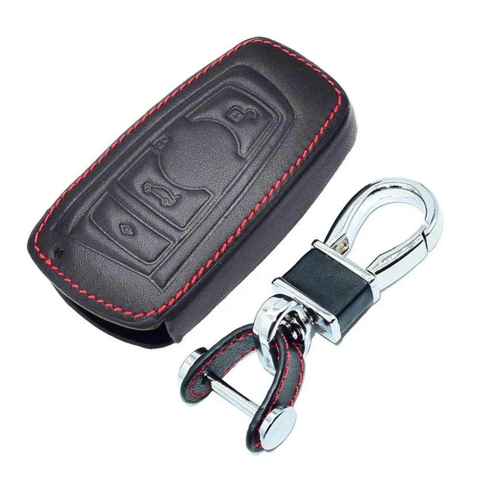 WFMJ Black Leather Remote Key Chain Cover Case Fob For BMW 528i 740i M5 X3 4 Buttons
WFMJ Black Leather Remote Key Chain Cover Case Fob For BMW 528i 740i M5 X3 4 Buttons