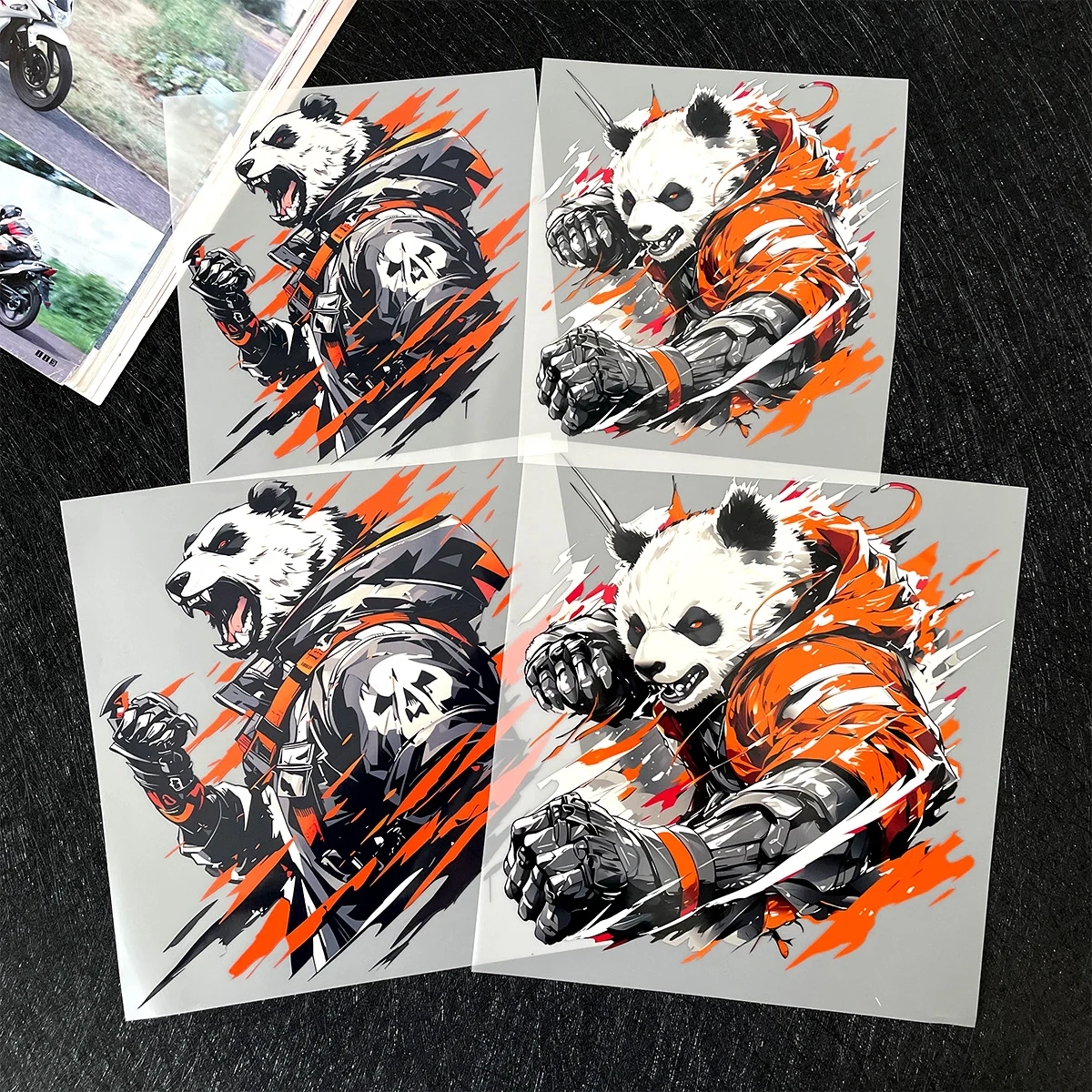 Warrior Panda Reflective Motorcycle Sticker, Water-resistant and Durable, for Car, Helmet, Fuel Tank Decal Accessories
Warrior Panda Reflective Motorcycle Sticker, Water-resistant and Durable, for Car, Helmet, Fuel Tank Decal Accessories