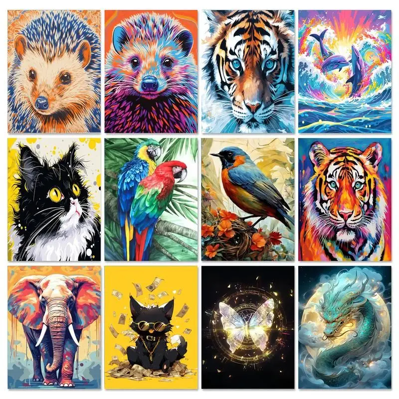 GATYZTORY Oil Painting By Number Dragon Drawing On Canvas Hand Painted Art Gift DIY Picture By Number Animal Kits Home Decor
GATYZTORY Oil Painting By Number Dragon Drawing On Canvas Hand Painted Art Gift DIY Picture By Number Animal Kits Home Decor