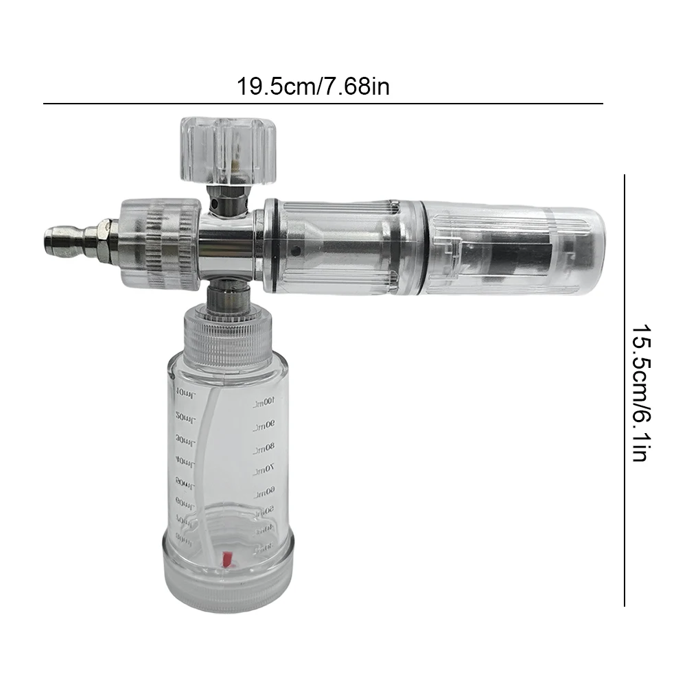 100ml Liquid Foam Sprayer with 1/4 Inch Quick Connector 4500PSI Pressure Washer Gun Water Foam Pot Car Wash Accessories
100ml Liquid Foam Sprayer with 1/4 Inch Quick Connector 4500PSI Pressure Washer Gun Water Foam Pot Car Wash Accessories