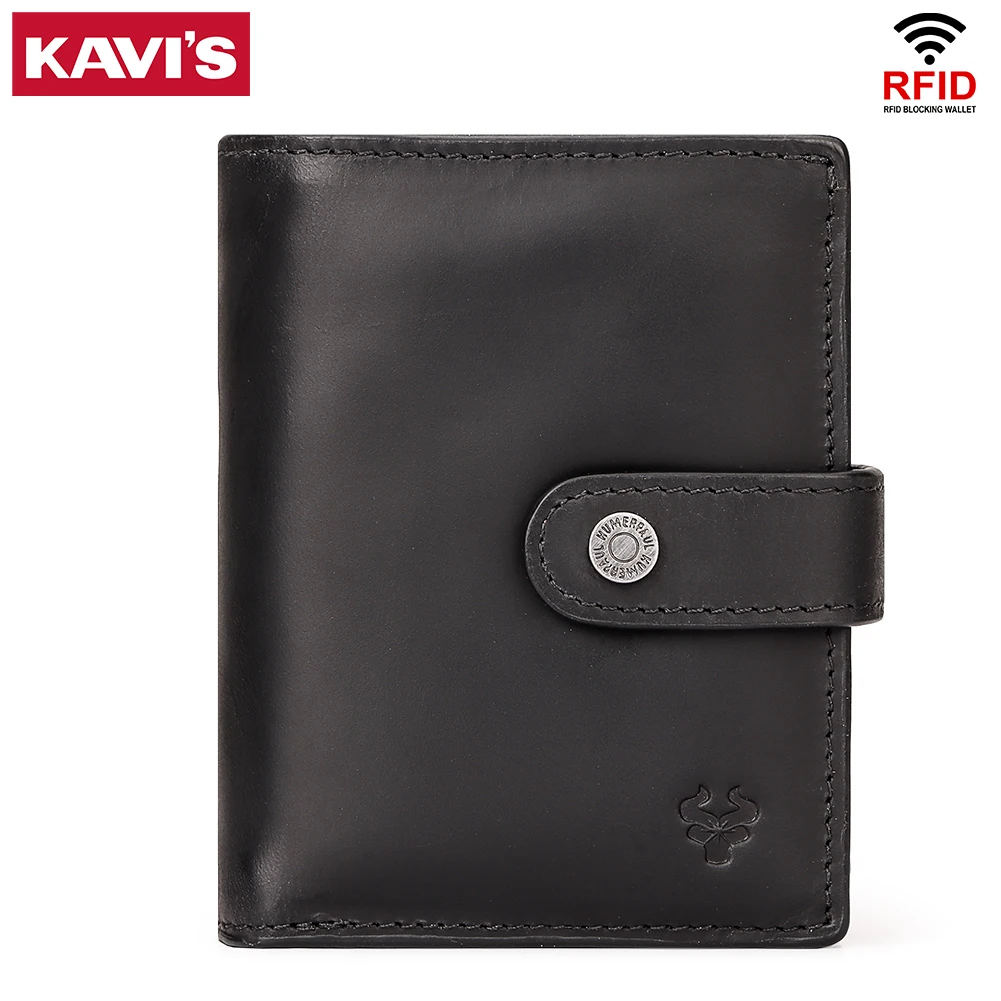 KAVIS Men's double folding wallet, solid color, multi-card card holder, easy to carry, cowhide, large-capacity men's wallet
KAVIS Men's double folding wallet, solid color, multi-card card holder, easy to carry, cowhide, large-capacity men's wallet