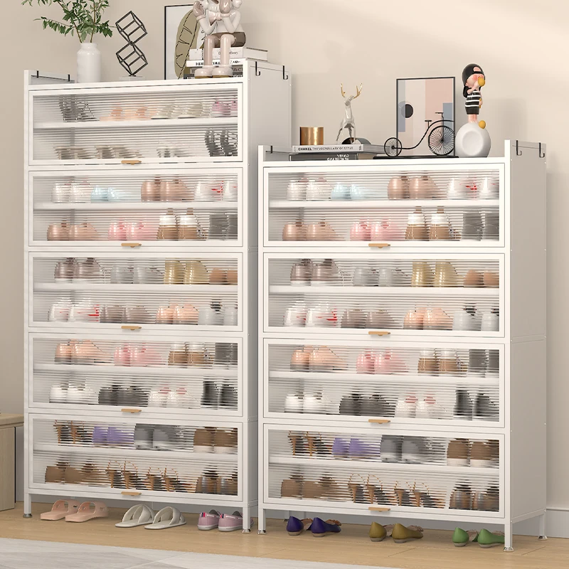 Stylish Metal Shoe Cabinet for 10 Pairs of Shoes Cabinet with Assembly Required Meuble Chausssure Living Room Furniture
Stylish Metal Shoe Cabinet for 10 Pairs of Shoes Cabinet with Assembly Required Meuble Chausssure Living Room Furniture