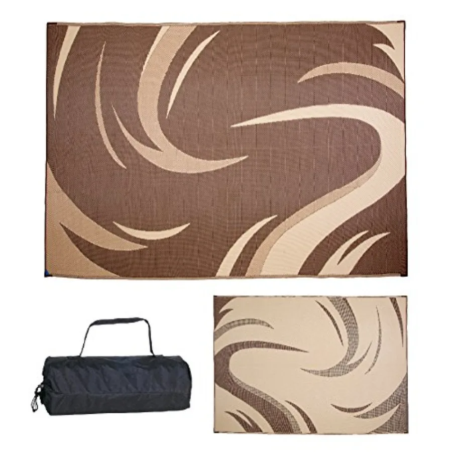 Reversible Outdoor Patio/ RV Camping Mat: Durable Polypropylene, Gray-Beige, Lightweight Quick-Drying for All-Season Use
Reversible Outdoor Patio/ RV Camping Mat: Durable Polypropylene, Gray-Beige, Lightweight Quick-Drying for All-Season Use