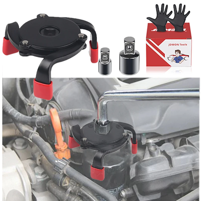 Cars Oil Filter Wrench Tools With Glove 3 Jaw Oil Filter Removal Tool Black Fuel Filter Accessories Car Repair Adjustable Tool
Cars Oil Filter Wrench Tools With Glove 3 Jaw Oil Filter Removal Tool Black Fuel Filter Accessories Car Repair Adjustable Tool