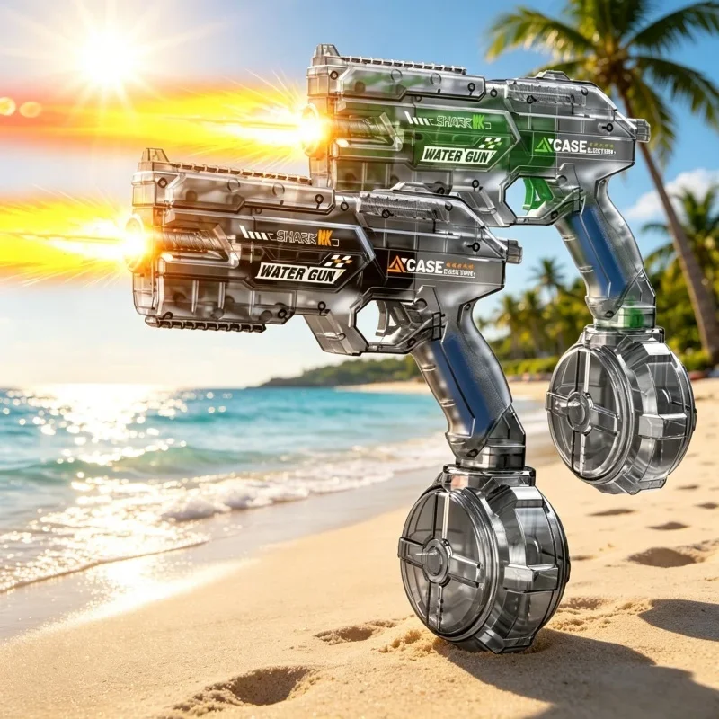 Simulated Firing Children Electric Water Guns Powerful Continuous Shooting Water Blasters Summer Outdoor Game Toys for Kids Gift
Simulated Firing Children Electric Water Guns Powerful Continuous Shooting Water Blasters Summer Outdoor Game Toys for Kids Gift