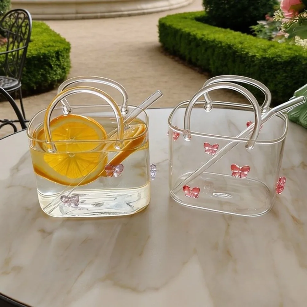 Creative Transparent Handbag Glass Cup Portable with Straw Fruit Wine Glass Funny Glass Vase Party
Creative Transparent Handbag Glass Cup Portable with Straw Fruit Wine Glass Funny Glass Vase Party