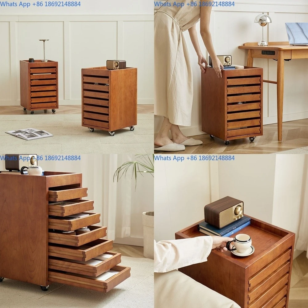 Cherry Wood Solid Wood Drawer File Cabinet Sofa Side Table Office Study Movable Stationery Storage Cabinet
Cherry Wood Solid Wood Drawer File Cabinet Sofa Side Table Office Study Movable Stationery Storage Cabinet