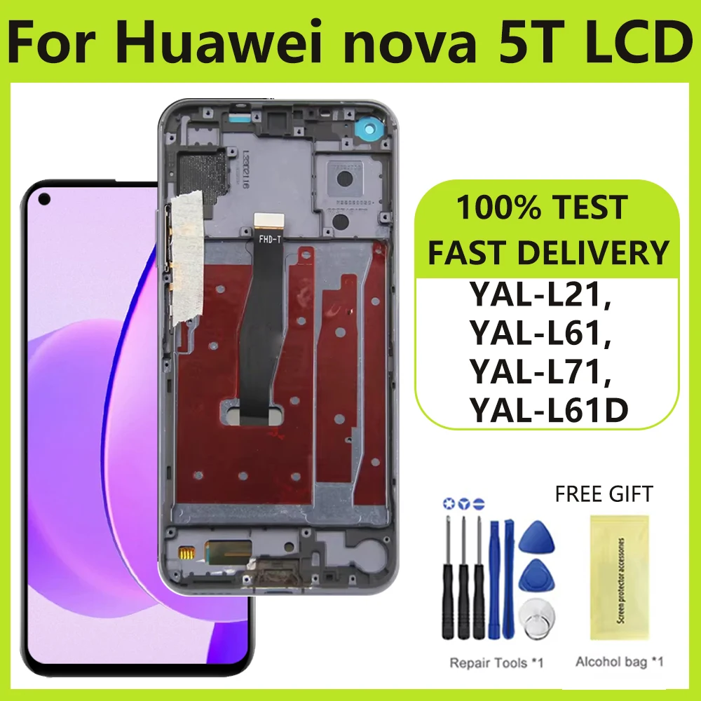 6,26 ''для Huawei Nova 5T YAL-L21 L61A L71A ЖК-экран + сенсорный дисплей, замена дигитайзера с рамкой для Huawei Nova 5t Дисплей
6,26 ''для Huawei Nova 5T YAL-L21 L61A L71A ЖК-экран + сенсорный дисплей, замена дигитайзера с рамкой для Huawei Nova 5t Дисплей
