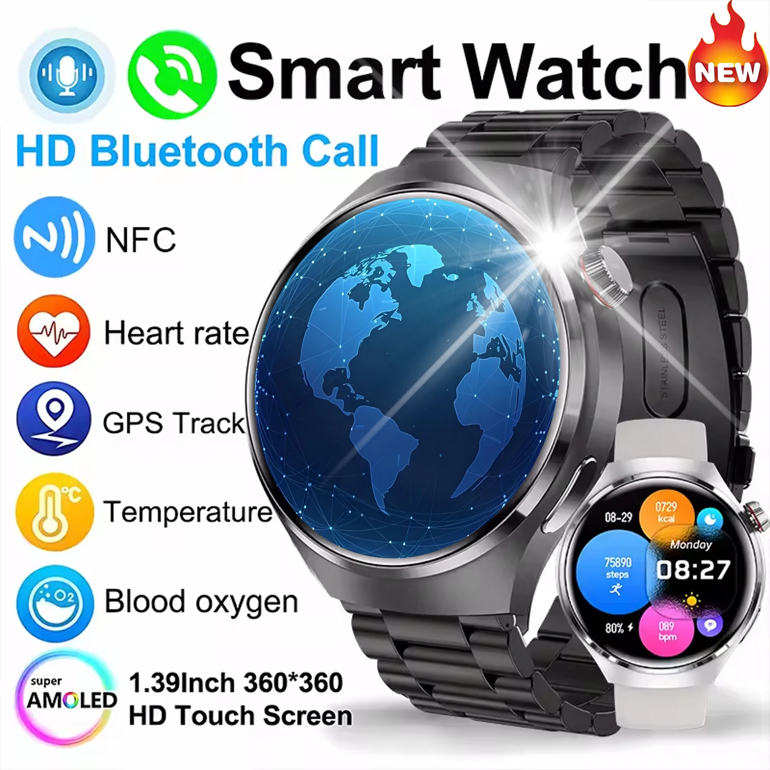 ЧАСЫ 4 Pro Смарт-часы Мужчины Для Huawei AMOLED HD Экран Bluetooth Вызов GPS Траектория NFC Монитор здоровья Смарт-часы 2025 Новый
ЧАСЫ 4 Pro Смарт-часы Мужчины Для Huawei AMOLED HD Экран Bluetooth Вызов GPS Траектория NFC Монитор здоровья Смарт-часы 2025 Новый