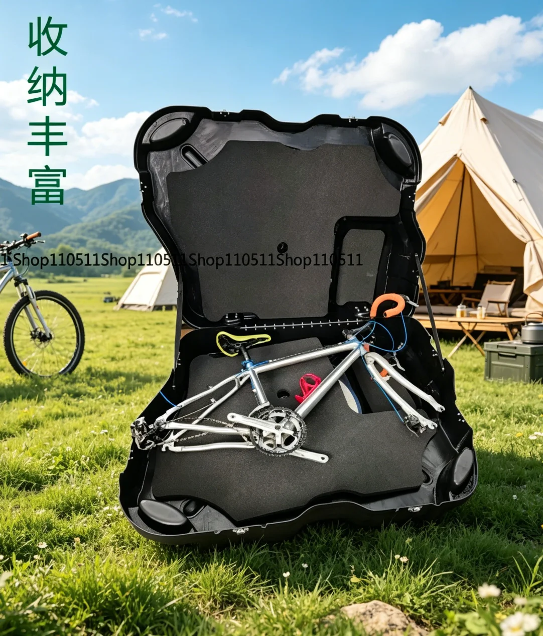 Bicycle Travel Case, Hard Bike Box for Triathlon Bike No Need to Remove Handle
Bicycle Travel Case, Hard Bike Box for Triathlon Bike No Need to Remove Handle