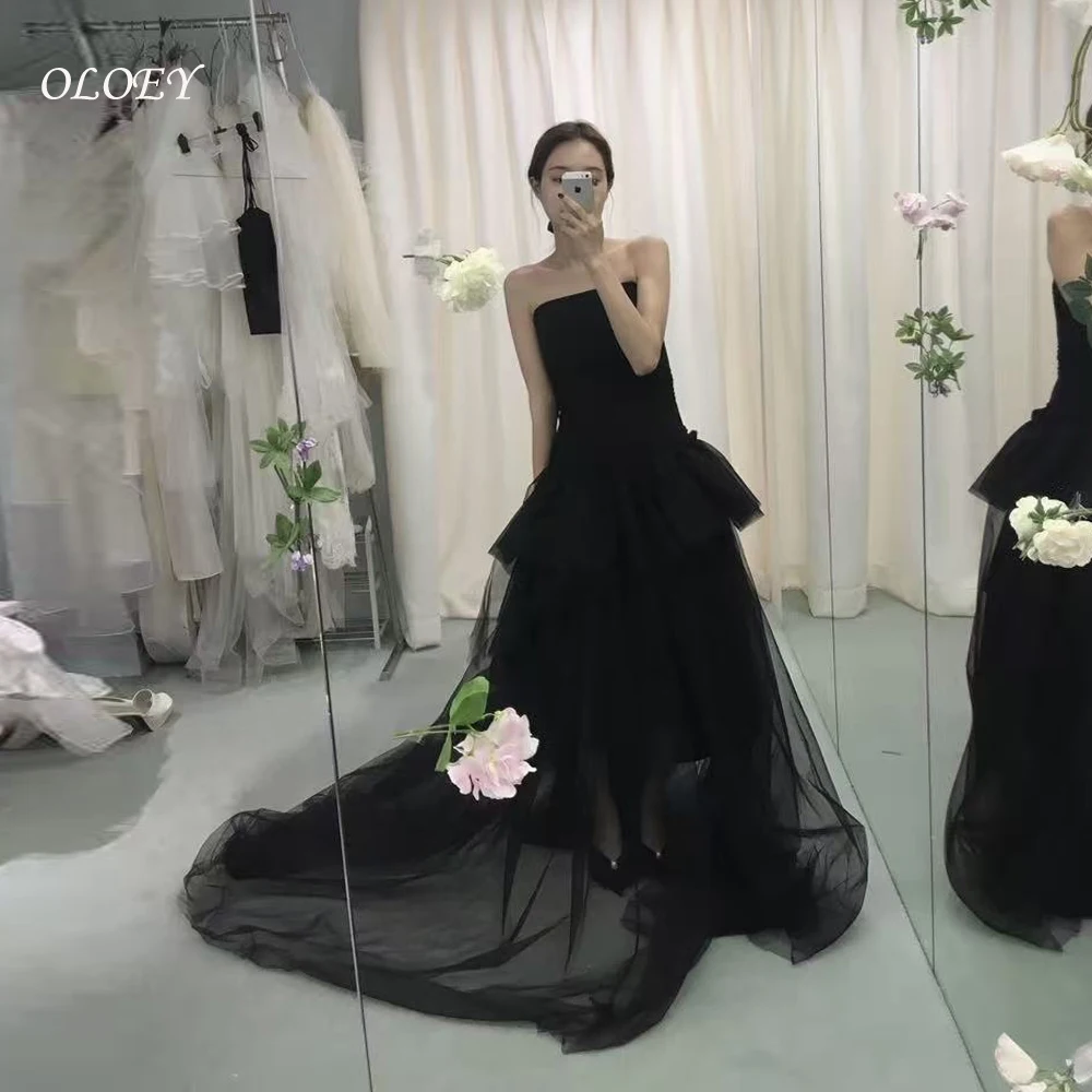 OLOEY Princess Black Tiered Wedding Dresses Korea Photo shoot Strapless Layered Evening Gowns Corset Back Customized
OLOEY Princess Black Tiered Wedding Dresses Korea Photo shoot Strapless Layered Evening Gowns Corset Back Customized