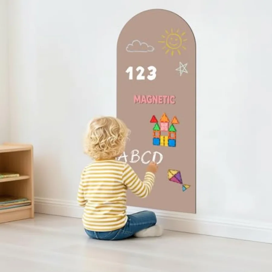 Magnetic Chalkboard Wall Decal 16"x40" - Removable Peel and Stick, No Residue, Wet-Erase for Toddler Playroom Classroom Kitchen
Magnetic Chalkboard Wall Decal 16"x40" - Removable Peel and Stick, No Residue, Wet-Erase for Toddler Playroom Classroom Kitchen