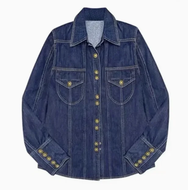 Новинка осени 2024, джинсовая рубашка SuperAen в стиле ретро, женское свободное джинсовое пальто в Корейском стиле с длинными рукавами
Новинка осени 2024, джинсовая рубашка SuperAen в стиле ретро, женское свободное джинсовое пальто в Корейском стиле с длинными рукавами