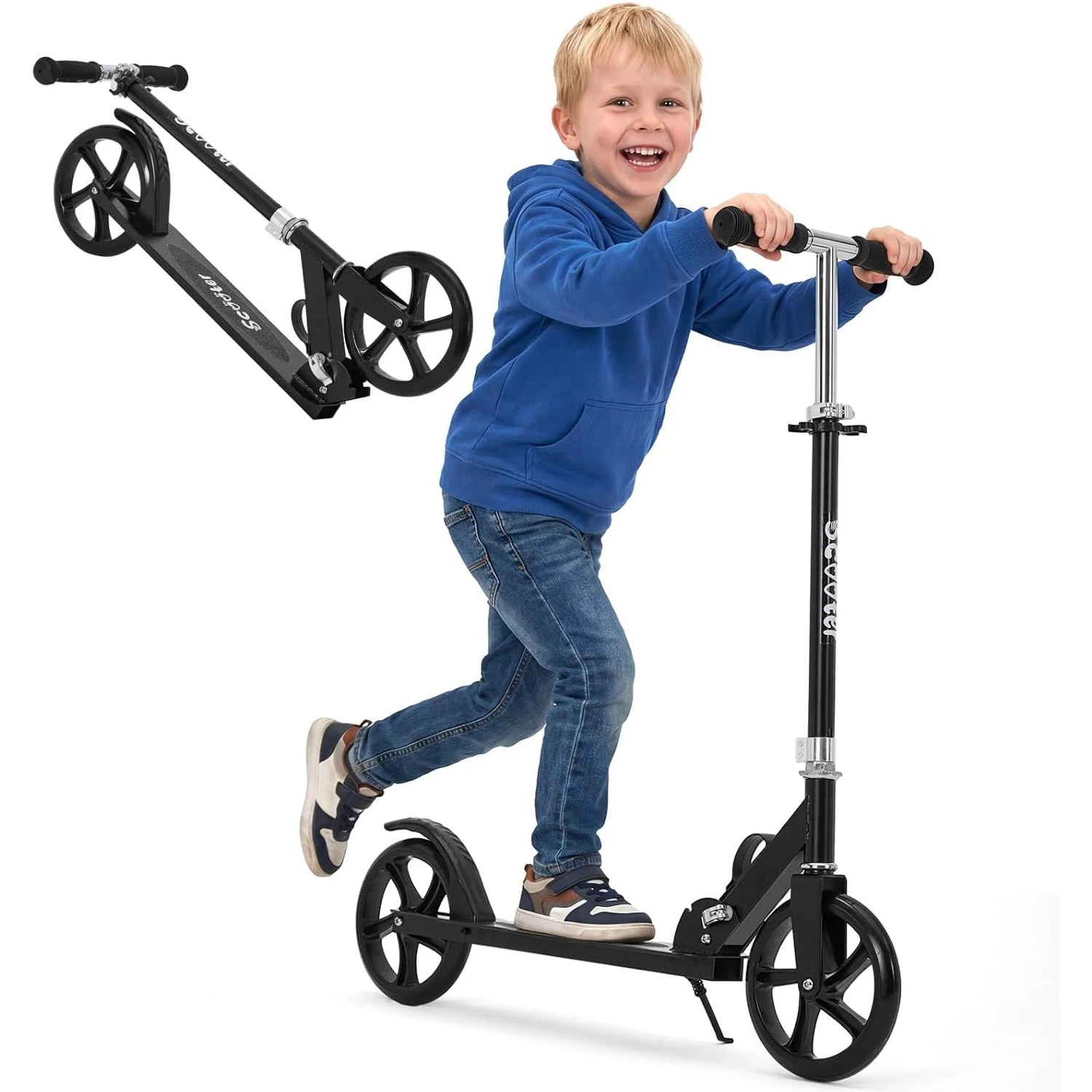 Urban Ride Kick Scooter for Kids Teens & Adults Ages 3-12 Years, Foldable Lightweight Design, Large 2 Wheels, Adjustable Handlebar, Non-Slip Deck & Sturdy Aluminum Frame
Urban Ride Kick Scooter for Kids Teens & Adults Ages 3-12 Years, Foldable Lightweight Design, Large 2 Wheels, Adjustable Handlebar, Non-Slip Deck & Sturdy Aluminum Frame