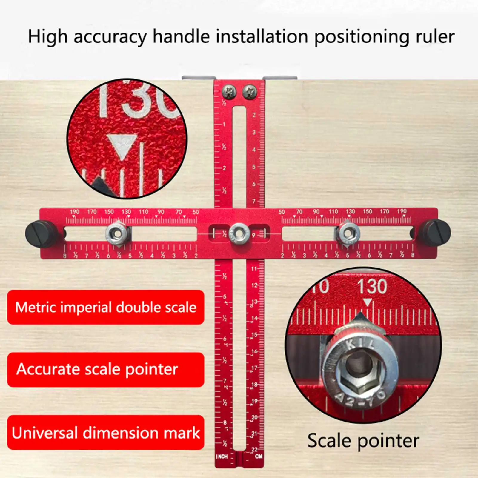 Cabinet Template Tool Adjustable Handle Template Tool Punch Locator Drill Aluminium Alloy Cabinet Hardware Jig Template
Cabinet Template Tool Adjustable Handle Template Tool Punch Locator Drill Aluminium Alloy Cabinet Hardware Jig Template