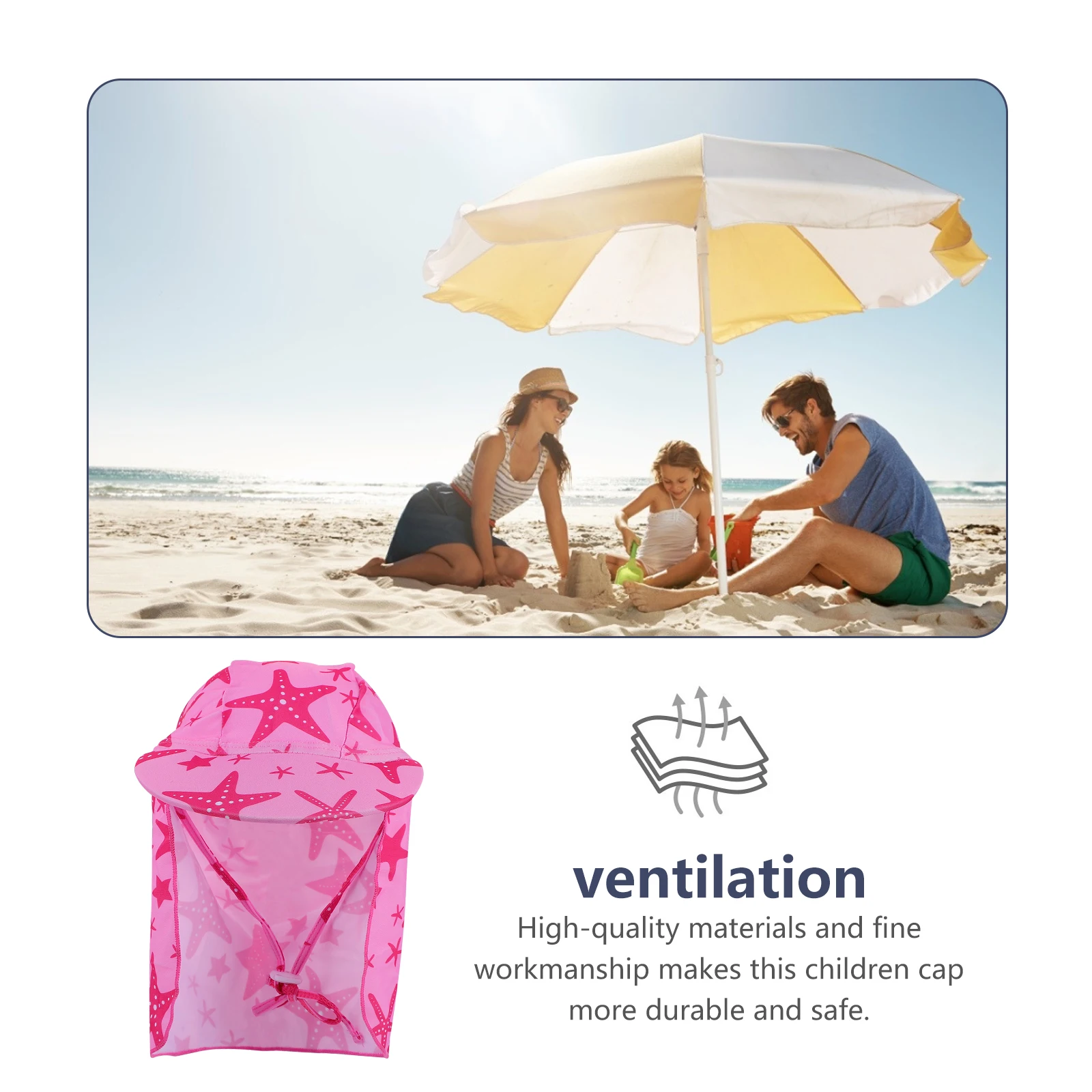 1 pc Children Sun Protection Hat Beach Flap Neck Eye Face Guard Cap With Rope Flap Beach Hat For Boys Girls
1 pc Children Sun Protection Hat Beach Flap Neck Eye Face Guard Cap With Rope Flap Beach Hat For Boys Girls