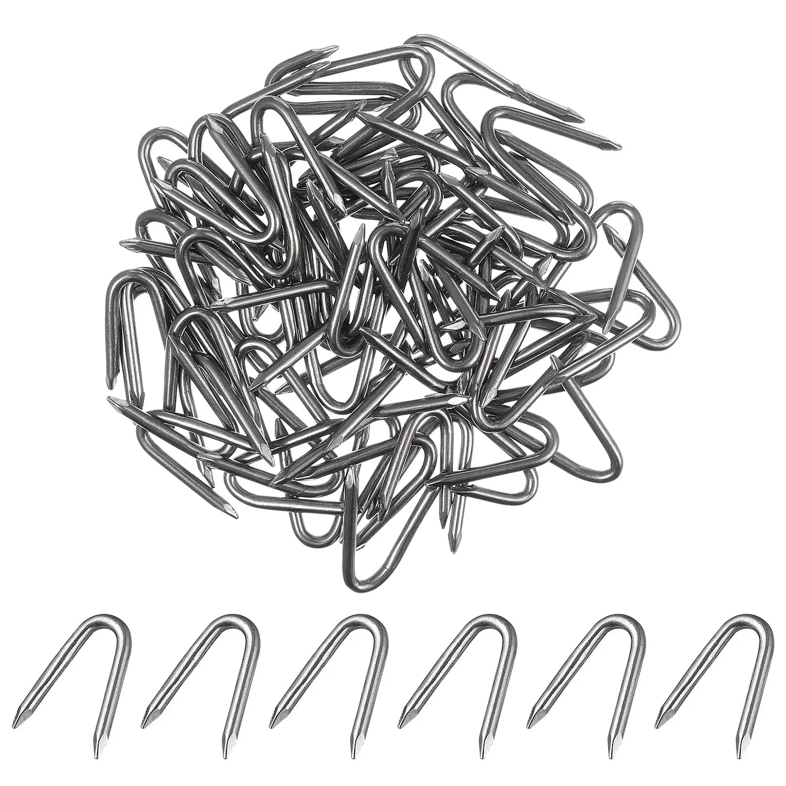 70PcsUShapedNailsIronMaterialFenceInstallationGardenWoodPostStaplesCableMeshUStaplesForWoodFencingYardTools
70PcsUShapedNailsIronMaterialFenceInstallationGardenWoodPostStaplesCableMeshUStaplesForWoodFencingYardTools