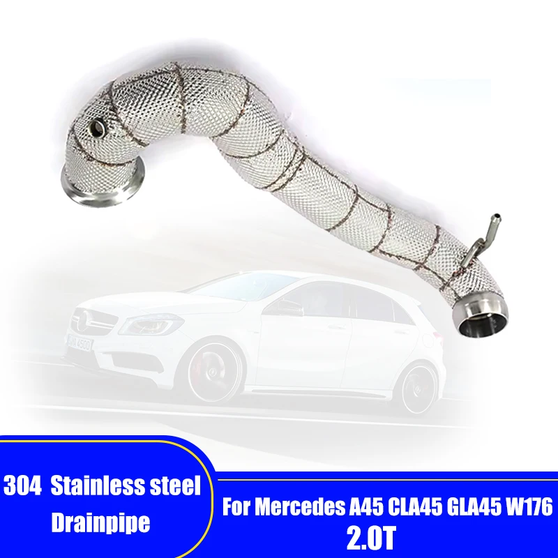 Downpipe for Mercedes Benz A45 GLA45 CLA45 W176 2.0T Without Cat Pipe Car Exhaust 304ss
Downpipe for Mercedes Benz A45 GLA45 CLA45 W176 2.0T Without Cat Pipe Car Exhaust 304ss