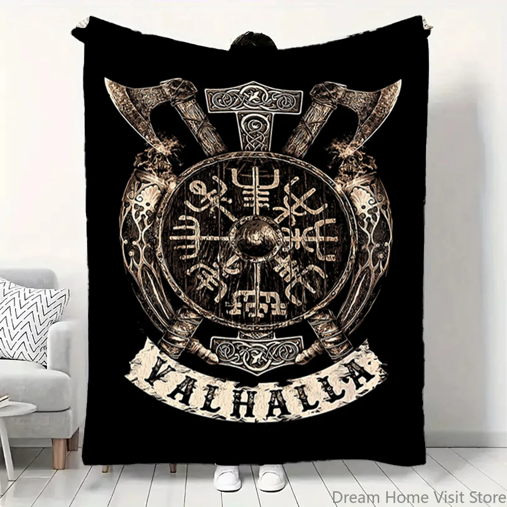 1pc Flanged Blanket, Viking Logo Printing Blanket, suitable for sofas, beds, offices, travel, camping chairs, warm plush blanket 
1pc Flanged Blanket, Viking Logo Printing Blanket, suitable for sofas, beds, offices, travel, camping chairs, warm plush blanket