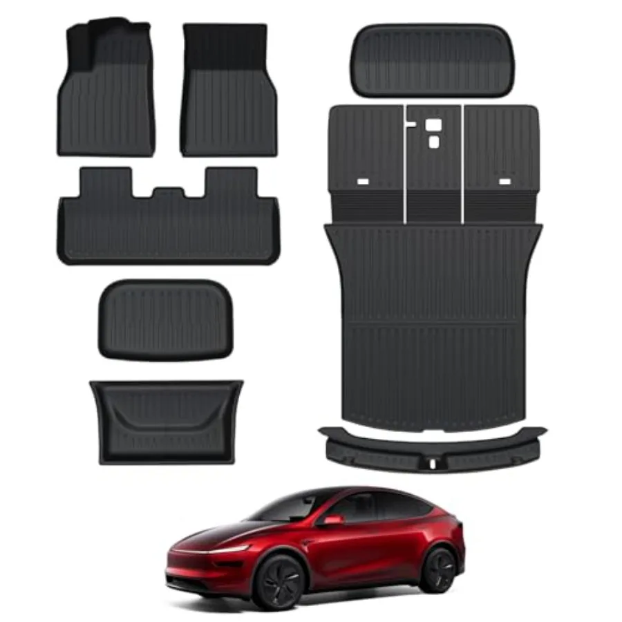 Floor Mats for 2025 2026 Tesla Model Y Juniper 8PCS All Weather Full Set Cargo Liners Accessories 3D TPE Odorless Floor Mat Tru
Floor Mats for 2025 2026 Tesla Model Y Juniper 8PCS All Weather Full Set Cargo Liners Accessories 3D TPE Odorless Floor Mat Tru
