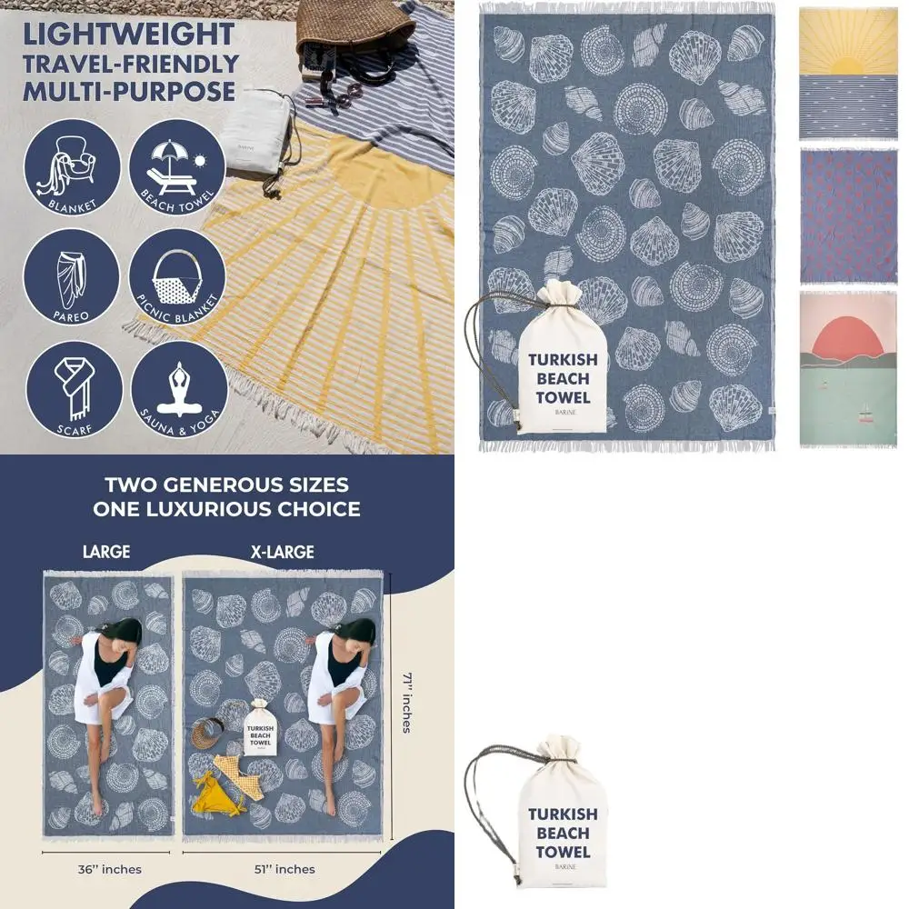 Большое быстросохнущее пляжное полотенце 51x71 см — дизайн без песка для комфортных пляжных дней (узор ракушек)
Большое быстросохнущее пляжное полотенце 51x71 см — дизайн без песка для комфортных пляжных дней (узор ракушек)