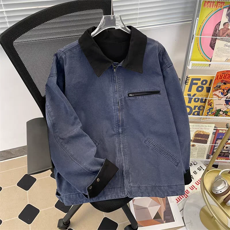 Vintage American Detroit Jacket Men Women Retro Solid Loose Cargo Coat Washed Cotton Casual Bomber Jacket Spring Autumn Top
Vintage American Detroit Jacket Men Women Retro Solid Loose Cargo Coat Washed Cotton Casual Bomber Jacket Spring Autumn Top