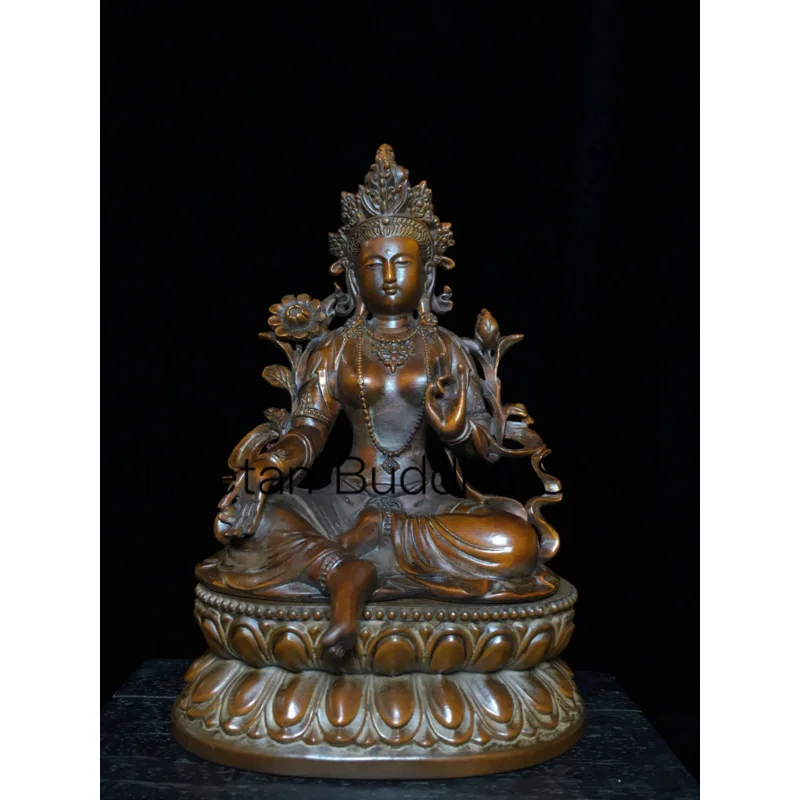 19cm Antique Chinese boxwood handmade carved green Tara Guanyin Buddha statue ornament handicraft
19cm Antique Chinese boxwood handmade carved green Tara Guanyin Buddha statue ornament handicraft