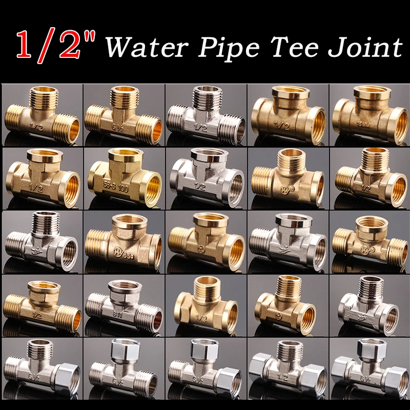 Male/Female Thread Brass Tee Connector Water Pipe Tube Three Way Connector Water Oil Gas Adapter 1pcs 1/2" BSP
Male/Female Thread Brass Tee Connector Water Pipe Tube Three Way Connector Water Oil Gas Adapter 1pcs 1/2" BSP