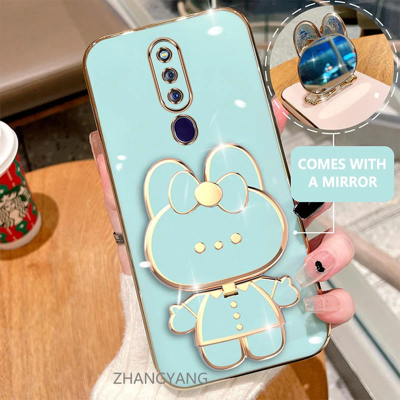 Case For OPPO F11 Pro F11 Electroplated straight edge silicone phone case cute 3D rabbit with built-in mirror for anti drop
Case For OPPO F11 Pro F11 Electroplated straight edge silicone phone case cute 3D rabbit with built-in mirror for anti drop