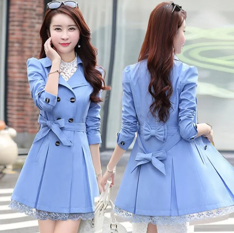 2025 Women's Leisure Coats new slim Girdle bow lace double-breasted long-sleeved jacket style section Turn-down Collar outwear
2025 Women's Leisure Coats new slim Girdle bow lace double-breasted long-sleeved jacket style section Turn-down Collar outwear