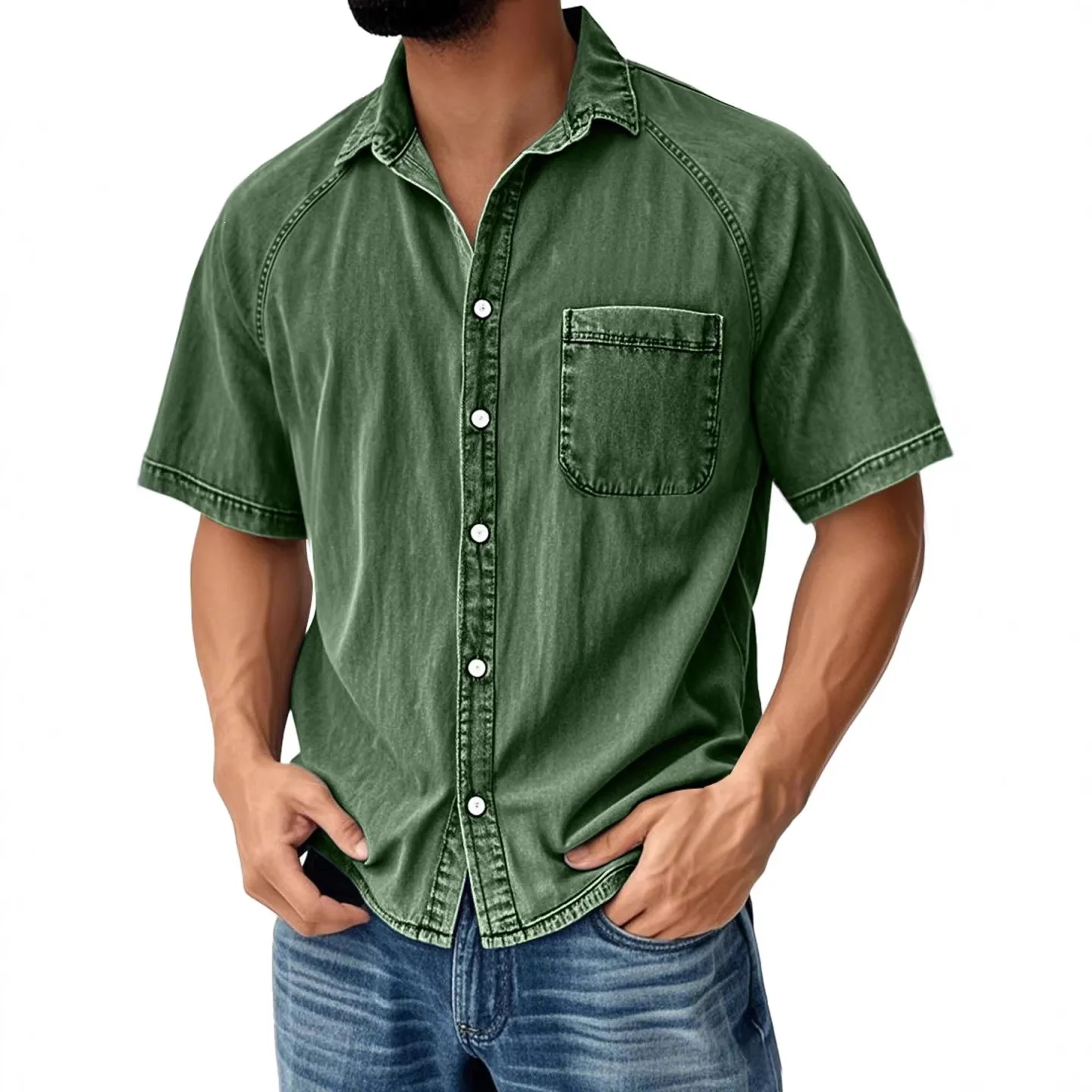 2026 Spring and Summer New Men's Retro Shoulder Pocket Casual Short Sleeve Shirt Men's
2026 Spring and Summer New Men's Retro Shoulder Pocket Casual Short Sleeve Shirt Men's