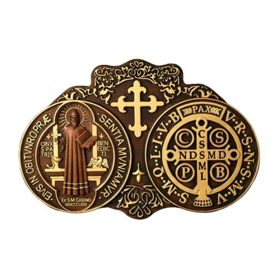 Wooden Sat Benedict Plaque St Benedict Medal Wall Decor Wall Art Handmade Wall Hangg Sign Religious Wall Plaque for Living Room
Wooden Sat Benedict Plaque St Benedict Medal Wall Decor Wall Art Handmade Wall Hangg Sign Religious Wall Plaque for Living Room
