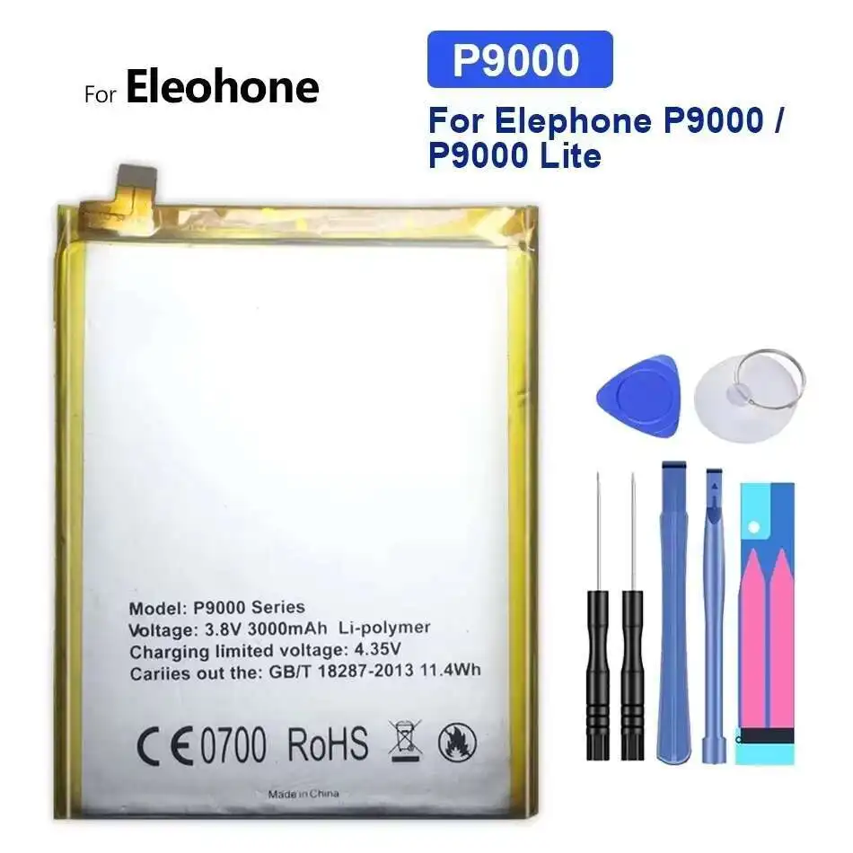 For Elephone P9000 P9000 Lite 3000mAh Good Low-Temperature Performance Mobile Phone Battery Premium Replacement
For Elephone P9000 P9000 Lite 3000mAh Good Low-Temperature Performance Mobile Phone Battery Premium Replacement